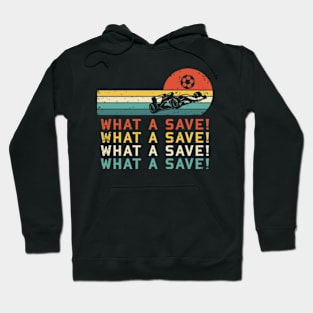 What a save Vintage Retro Rocket Soccer Car League Hoodie